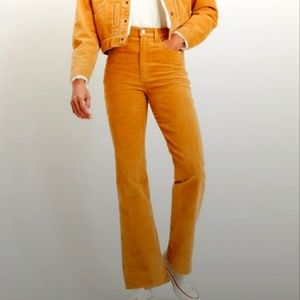 Levy Ribcage High Corduroy Flare Pants size 30